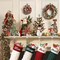 Set of 4 Christmas Stocking Holders for Mantle, Christmas Tree Weighted Stocking Holder, Snowflakes Stocking Hangers for Mantle,Christmas Stocking Holder for Fireplace Christmas Decorations